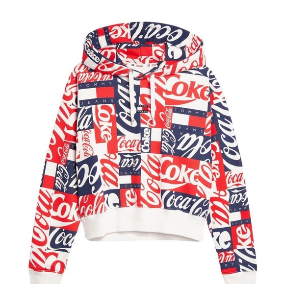 TOMMY JEANS X COCA-COLA HOODY, Unisex, Small - Picture 2 of 7